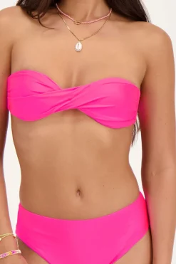 My Jewellery Haut De Bikini Brillant Torsadé Rose Outlet