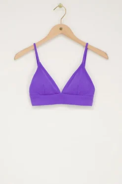My Jewellery Haut De Bikini Triangle Violet Avec Zigzag Fashion
