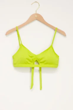 My Jewellery Haut De Bikini à Encolure En V Vert citron Hot