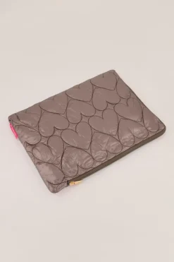 My Jewellery Housse Pour Ordinateur Avec Motif Cœur Gris foncé Best