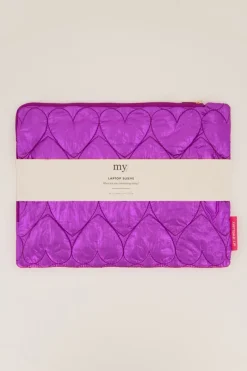 My Jewellery Housse Pour Ordinateur te Avec Motif Cœur Violet Sale