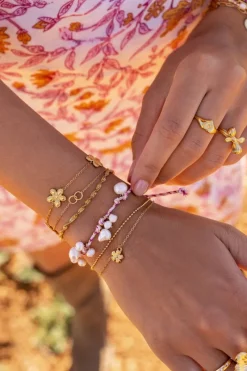My Jewellery Island Bracelet Avec 3 Fleurs Online