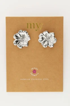 My Jewellery Island Clous D'oreilles Avec Fleur Hot