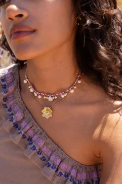 My Jewellery Island Collier Cordon Violet Avec Perles Online