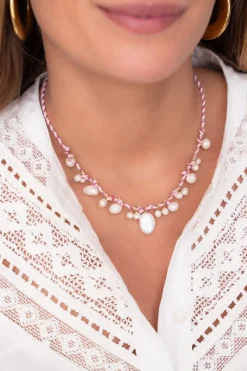 My Jewellery Island Collier Cordon Violet Avec Perles Online