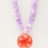 My Jewellery Island Collier De Perles Lilas Avec Fleur Online