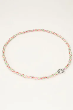 My Jewellery Island Collier De Perles Vertes Avec Fermoir Best