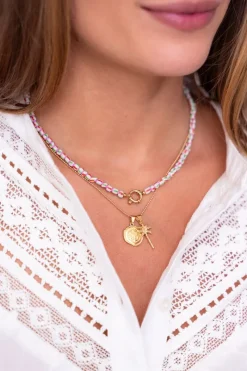 My Jewellery Island Collier De Perles Vertes Avec Fermoir Best