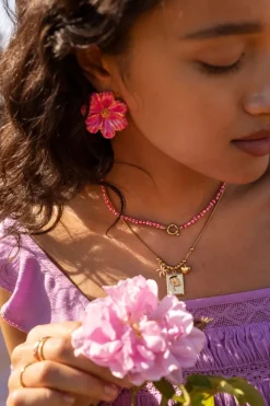 My Jewellery Island Collier De Perles Rouges Avec Fermoir Discount