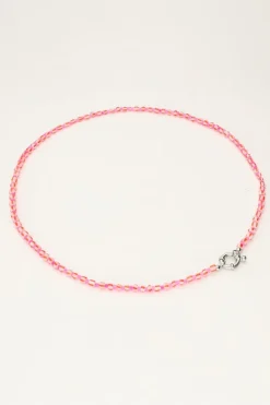 My Jewellery Island Collier De Perles Rouges Avec Fermoir Discount