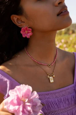 My Jewellery Island Collier De Perles Rouges Avec Fermoir Discount