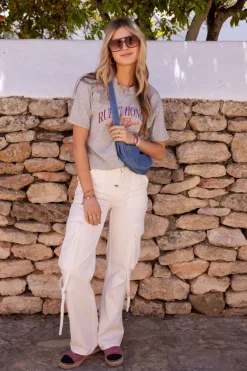 My Jewellery Jean Avec Poches Cargo Blanc New