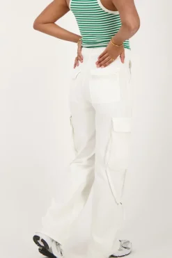 My Jewellery Jean Avec Poches Cargo Blanc New
