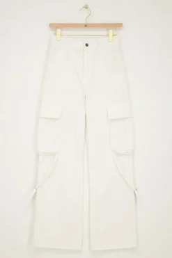 My Jewellery Jean Avec Poches Cargo Blanc New