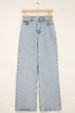 My Jewellery Jean En Denim Avec Perles Outlet