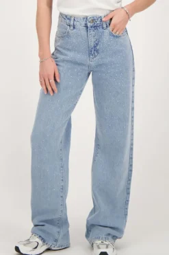 My Jewellery Jean Large Bleu Avec Strass Outlet