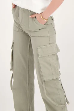 My Jewellery Jean Avec Poches Cargo Vert Outlet