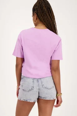 My Jewellery Jupe En Denim Bleu Avec Boutons Rose/Violet clair/Bleu Online