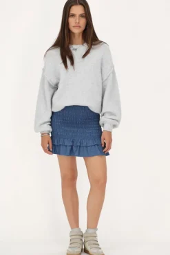 My Jewellery Jupe En Denim Bleu Avec Smock New