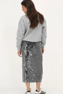 My Jewellery Jupe Midi Noire Avec Paillettes Hot