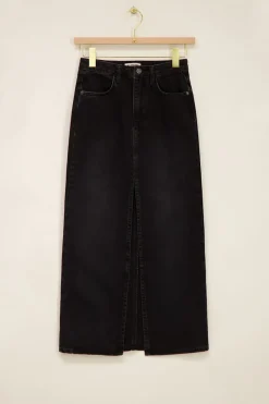 My Jewellery Jupe Midi Noire En Denim Discount