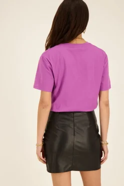 My Jewellery Jupe Plissée Noire En Simili-cuir Discount