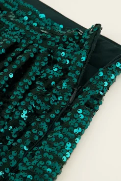 My Jewellery Jupe Portefeuille Verte à Paillettes Fashion