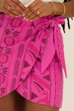 My Jewellery Jupe Rose En Jacquard Texturé Sale