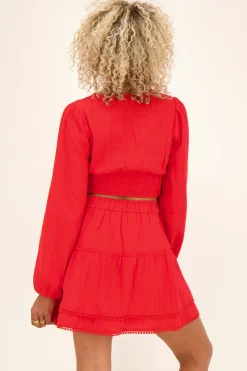 My Jewellery Jupe Avec Pompons Rouge Best