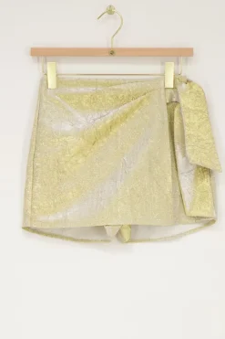 My Jewellery Jupe-culotte Dorée Avec Chevauchement New