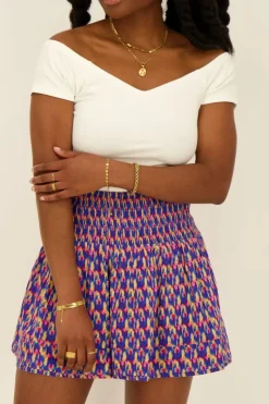 My Jewellery Jupe-short Bleu à Smocks Fashion