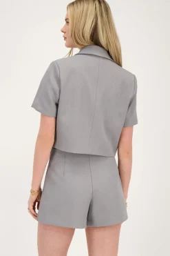 My Jewellery Jupe-short e Avec Mini Fente Gris Hot