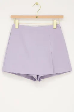 My Jewellery Jupe-short Lilas Avec Mini Fente Violet/Violet clair New
