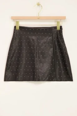 My Jewellery Jupe-short Noire à Clous Discount