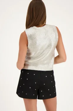 My Jewellery Jupe-short Noire Avec Clous Hot