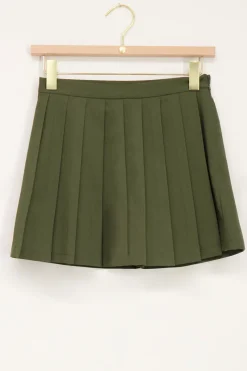 My Jewellery Jupe-short Plissé Vert foncé Discount