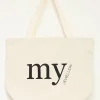 My Jewellery Large Tote Bag Beige Online