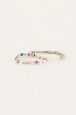 My Jewellery Lot De Bagues élastiques Avec Variété De Perles Online