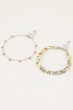 My Jewellery Lot De Bracelets De Cheville Beige Style Tressé Online