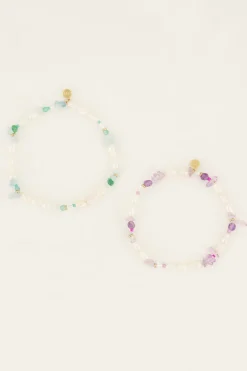 My Jewellery Lot De Bracelets Souvenir à Perles Fashion