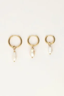 My Jewellery Lot De Trois Boucles D'oreilles En Perles Hot