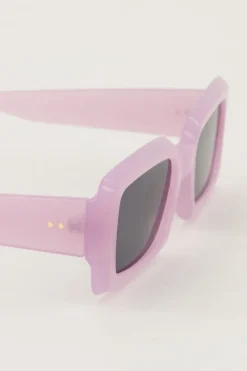 My Jewellery Lunettes De Soleil Rectangulaires Lilas Violet clair Discount