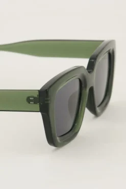 My Jewellery Lunettes De Soleil Rétro Vert foncé Clearance