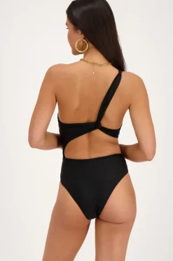 My Jewellery Maillot De Bain Noir à Une épaule Fashion