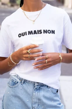 My Jewellery Maxi Bague Ajustable Coeur à Perles New