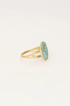My Jewellery Maxi Bague Art Bleu Avec Fleur Online
