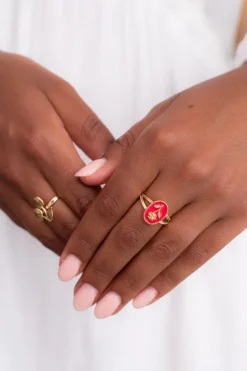 My Jewellery Maxi Bague Art Rose Avec Fleur Discount