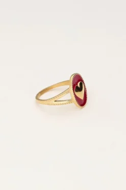 My Jewellery Maxi Bague Art Violette Avec Coeur Sale