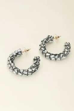 My Jewellery Maxi Boucles D’oreilles à Pierres Argentées New