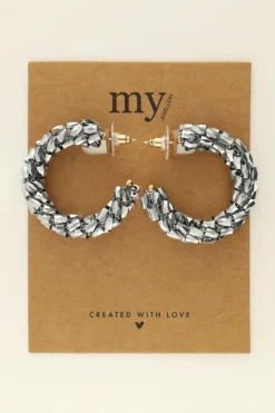 My Jewellery Maxi Boucles D’oreilles à Pierres Argentées New